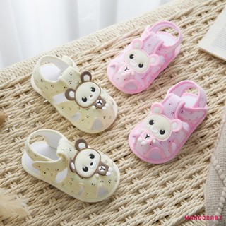 Mg-baby Bé Gái Bé Trai Sandal Hoạt Hình Gấu Cá Heo Linh Hoạt Chống Trơn Trượt Mùa Hè Giày Tập Đi Cho Thường Ngày