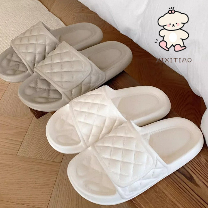 Xixitiao Dép Dép Hình Thoi Mềm Đế Dày Phong Cách Mới Sử Dụng Trong Nhà EVA Shit-Steping Giày Gia Đình Nữ Thời Trang Mùa Hè St