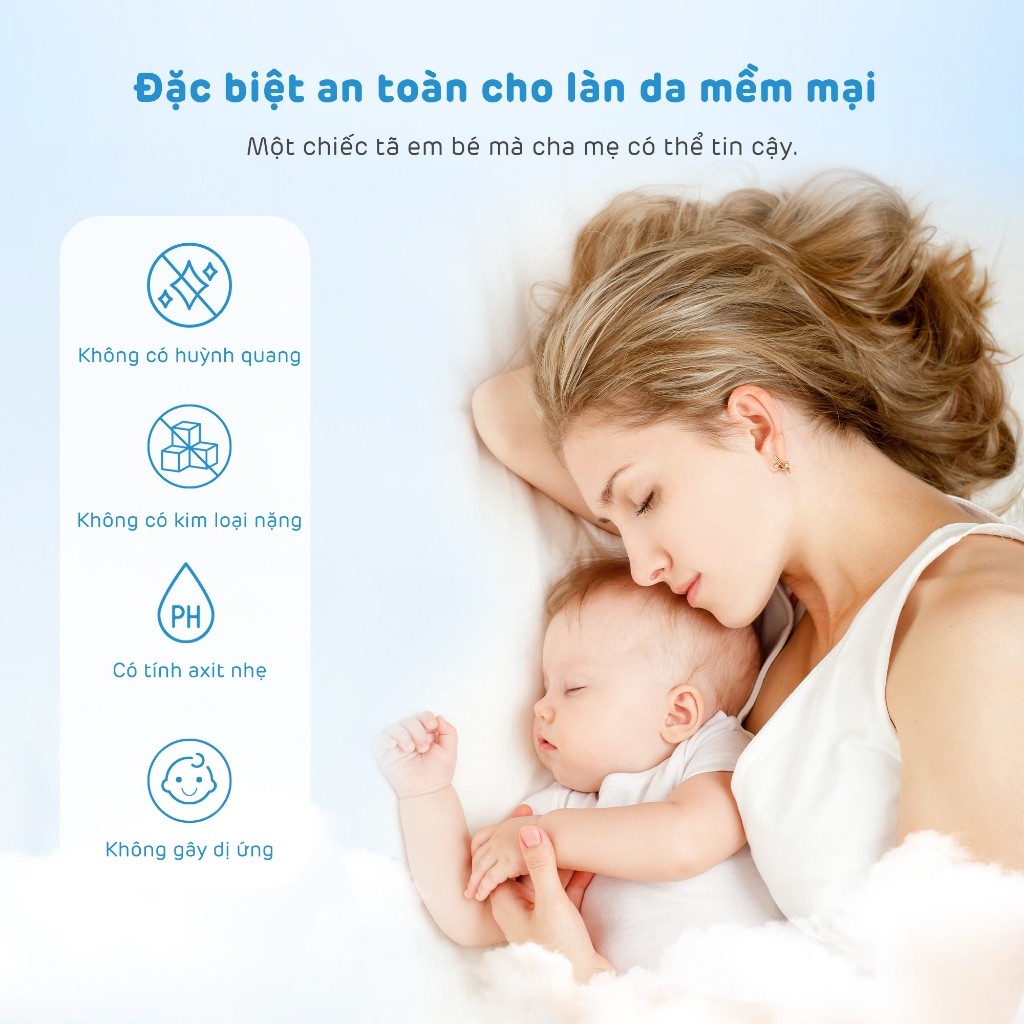 Tã/Bỉm Cho Trẻ Sơ Sinh Cao Cấp Aiwibi Siêu Thấm Hút, Chống Tràn - Gói New Born 22 Miếng