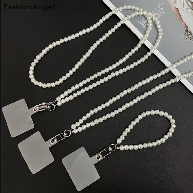 FashionAngel Điện Thoại Di Động Dây Đeo Ngang Vòng Cổ Dây Ngọc Trai Dây Đeo Chống Mất Sling VN