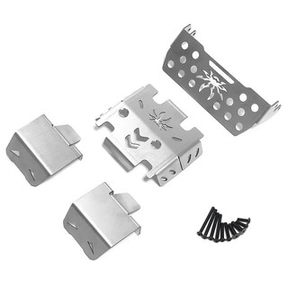 Thép không gỉ Kim Loại Ốp Lưng Khung Xe Giáp Bảo Vệ Tấm Trượt HD6100 Cho Croboll 1 / 7 MK07 JK07 RC Xe Sửa Đổi Và Nâng Cấp Các Bộ Phận-- * -