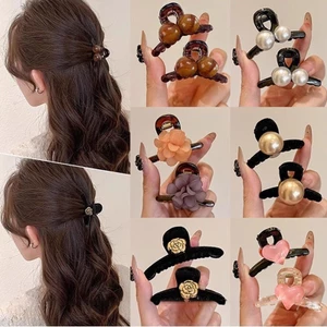 【Phụ Kiện Tóc】Set 2 Kẹp Tóc Nơ Nhỏ Dễ Thương Thời Trang Hàn Quốc Cho Nữ