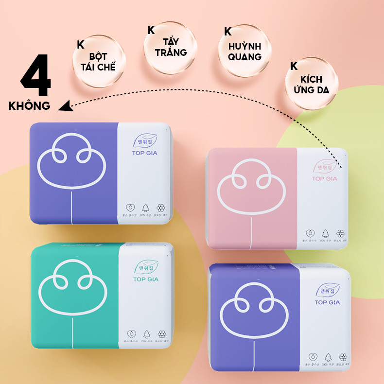 Giấy ăn rút Top Gia, thùng 30 gói/16 gói 4 lớp cao cấp tiện lợi