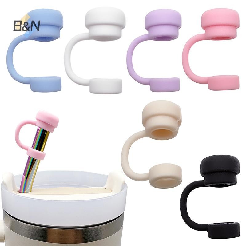 B & N Ống Hút Có Thể Tái Sử Dụng Ống Hút Silicon Toppers Tương Thích Với Cốc Đổ Rò Rỉ Chặn Bắn Chống Bụi Ống Hút Bao.