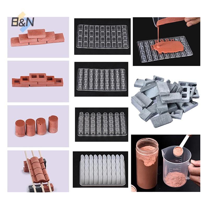 B & N 1 Cát Bàn Làm Gạch Khuôn Silicon Mô Hình Gạch Nhà Nhỏ Handmade Bộ DIY Trang Trí Nhà Cửa.