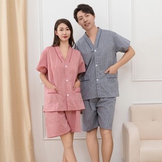 Moxibustion và Guasha quần áo cotton lưng mở nút cho massage và vật lý trị liệu - Mã 319D
