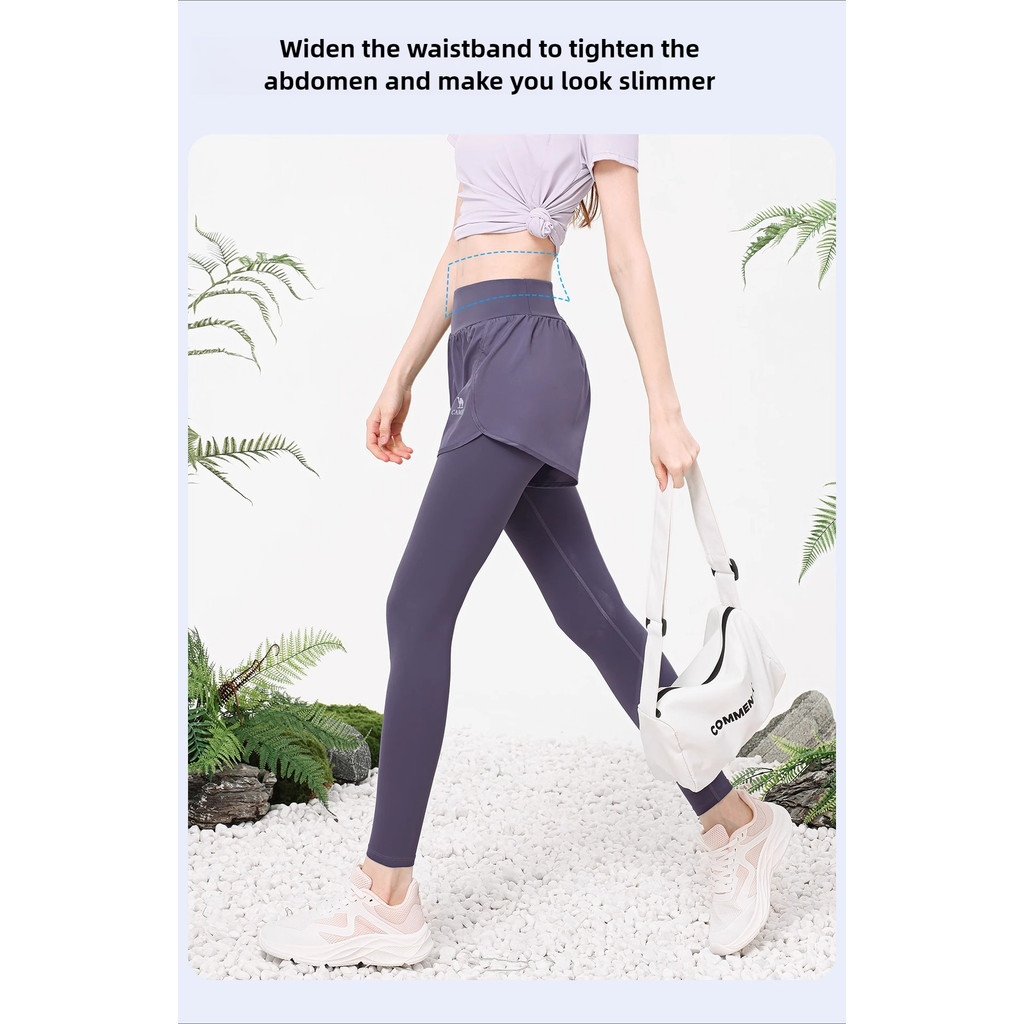 Ảnh Camel CROWN Bộ đồ tập Yoga dành cho nữ Chạy bộ thông thường thoáng khí Tập thể dục Bộ đồ hai mảnh 2