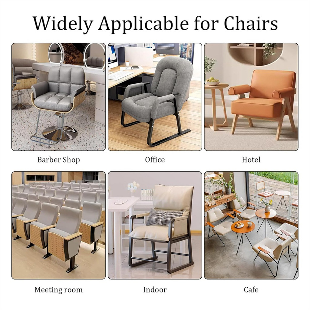 2 Gói Bảo Vệ Bọc Ghế Salon, Trong Suốt Ghế Làm Tóc Vuông Cho Phù Hợp Với Hầu Hết Các Ghế Tiêu Chuẩn