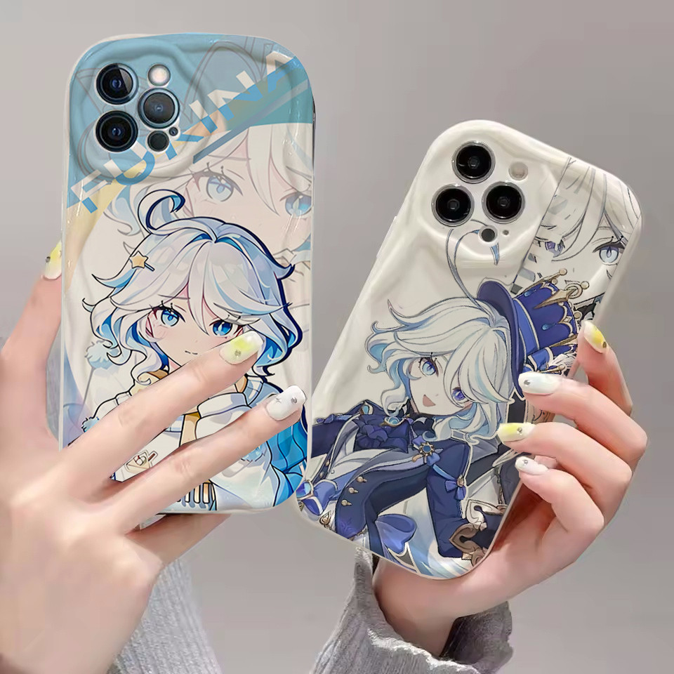Vỏ Cho Xiaomi Redmi Note 14 Pro 5G 12 14 4G 11 10 12 13 14 Pro Plus 12S Ốp Lưng Genshin Impact Furina Neuvillette Chống Sốc Silicon Mềm Viền Sóng