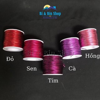 Cuộn ~100m Dây Kim Tuyến Sợi Nhỏ 0.8mm Dùng Treo Thẻ Tag, Gói Quà, Trang Trí Giáng Sinh