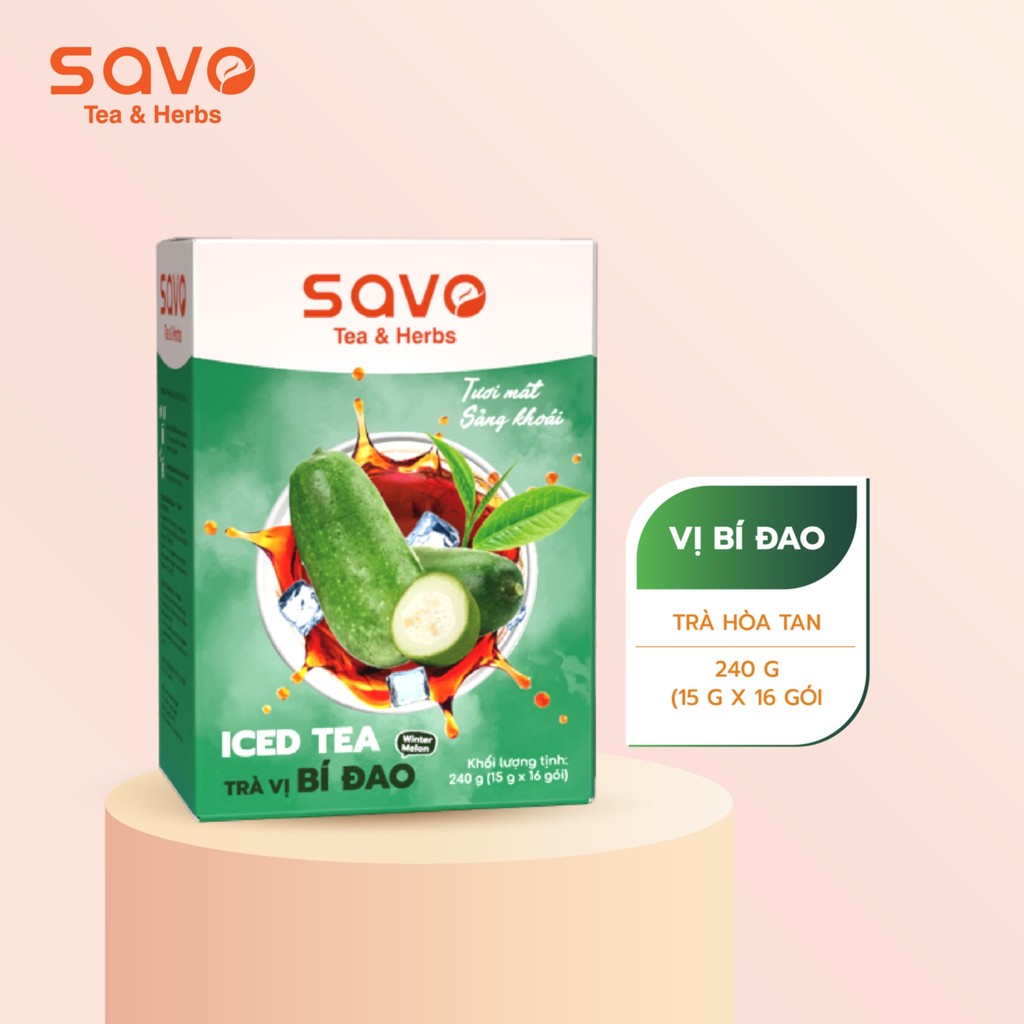 Trà hòa tan Savo hộp 240g (15g x 16 gói)