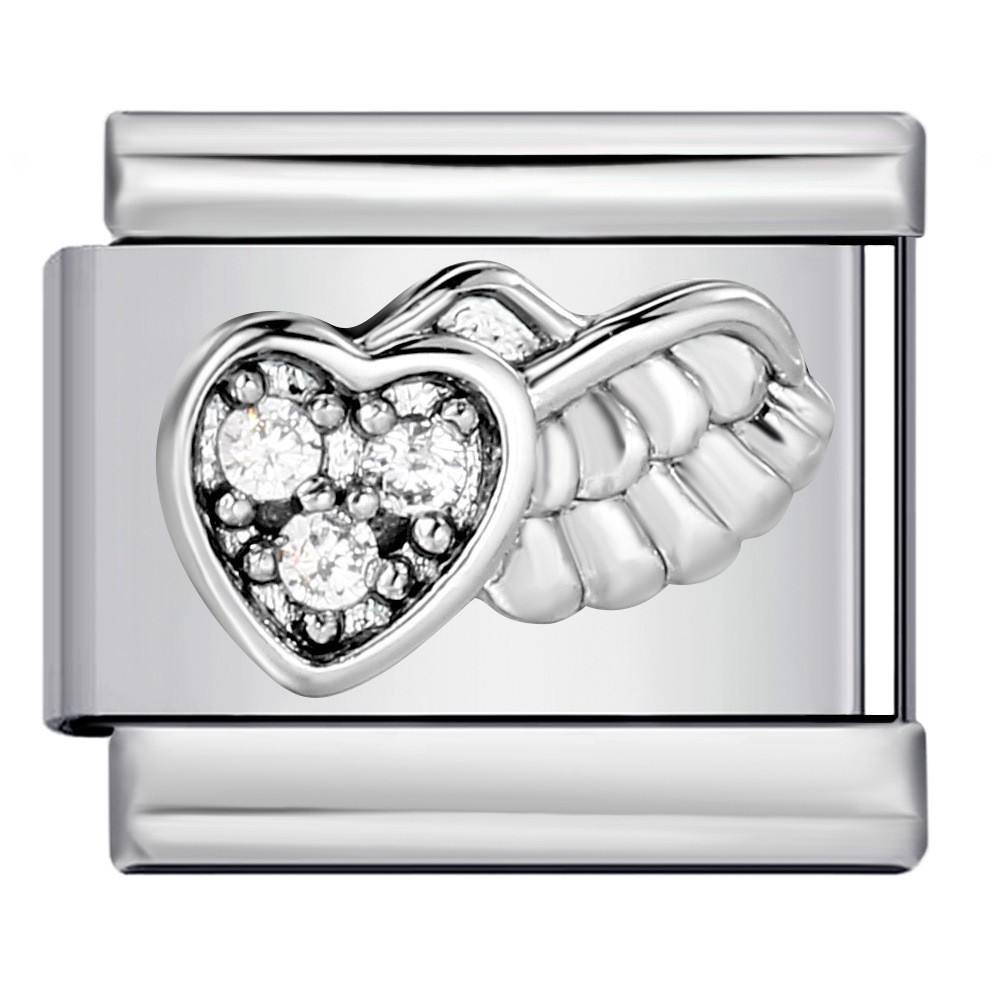 Mô-đun Ý Vòng Tay Họa Tiết Zircon DIY Thủ Công Thép Titan Hàn Co Giãn Cá Tính Chắp Vá Vòng Tay Dây Chuyền Đồng Hồ