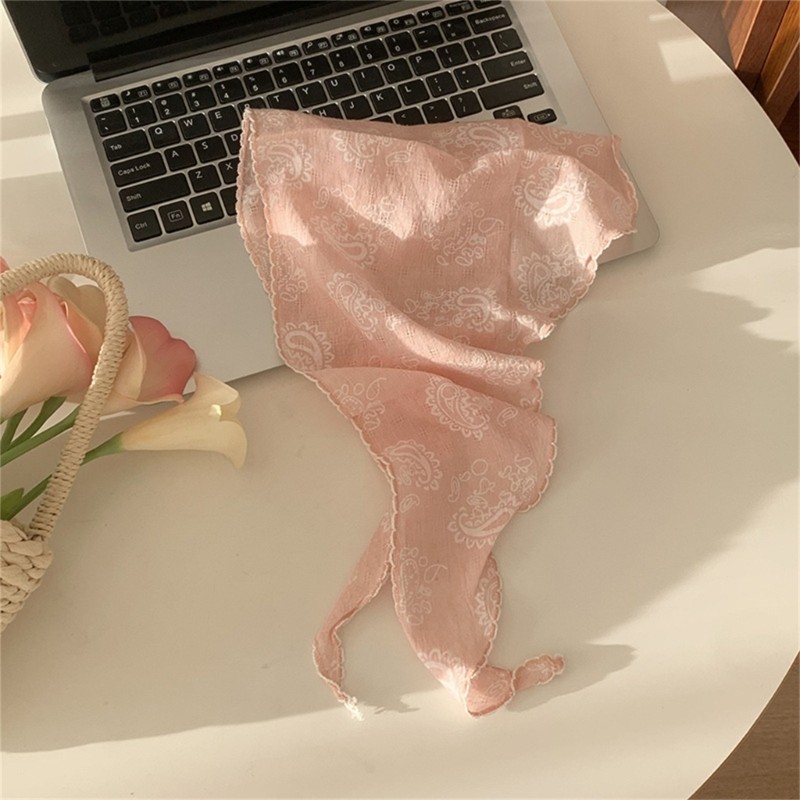 Vua Pháp Bandana Hoa Họa Tiết Cho Nữ - Thích Hợp Ngày Lễ Sang Trọng