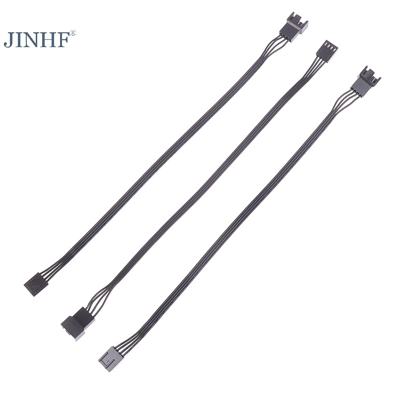Jinhf 5 CÁI 4Pin PWM Quạt CPU Dây Kết Nối Adapter Quạt Máy Tính Nối Dài Cáp Nguồn Phụ Kiện Thay Thế 24AWG HOT
