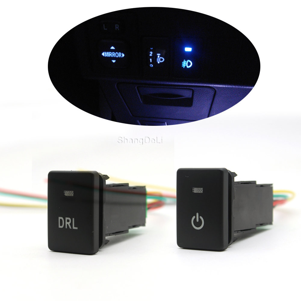 Xm-car Blue LED DRL Bật nguồn Đèn Tắt Camera Đỗ xe Radar Cảm biến Công ...