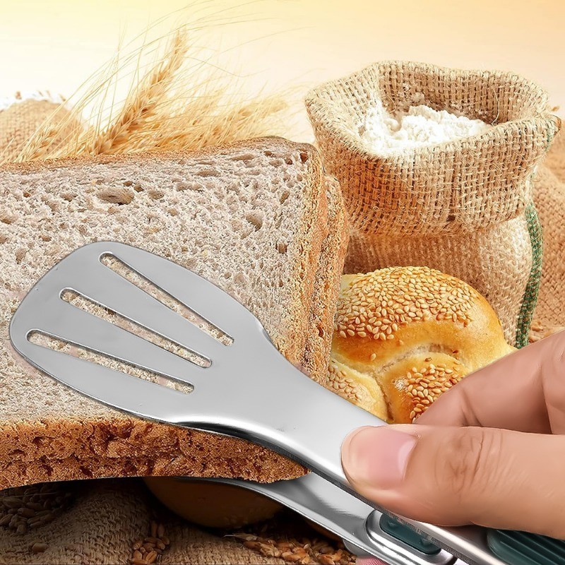 [Nổi bật] Kẹp thực phẩm bằng thép không gỉ - Kẹp lật thịt nướng - Dụng cụ nấu ăn nhà bếp - Chống trượt, Chống bỏng, Tay cầm thoải mái