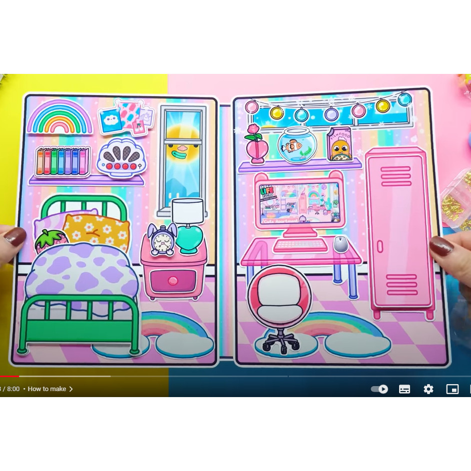 wednesday ngôi nhà cầu vồng của búp bê -Happyfunny đồ chơi cho bé gái cô tiên xanh