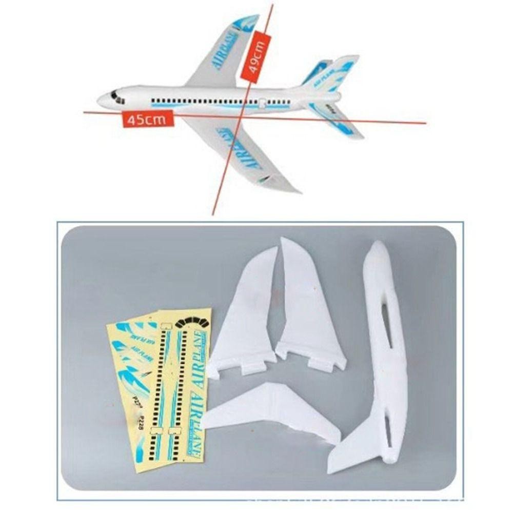 Máy Bay Ném Tay YOLOGO, Máy Bay Xốp Lớn 49 * 45cm, Chất Lượng Cao 2 Màu Mô Hình Chuyến Bay Ngoài Trời Ném Tay Đồ Chơi