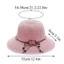 Mũ đi biển EBINLANDS, Mũ rơm Cotton Polyester nơ hoa, Mũ ngư dân thông gió