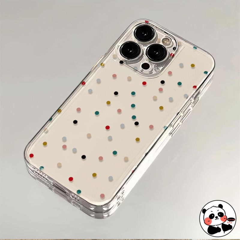 Ốp Dopamine Mùa Hè Cho Samsung Galaxy J8 2018 J7 Pro J5 J2 Prime J6 J4 Plus A7 2018 2015 5G 4G Vỏ Hoạt Hình Dễ Thương Chấm Màu Trong Suốt Mỏng Nhẹ Vỏ Điện Thoại TPU Mềm