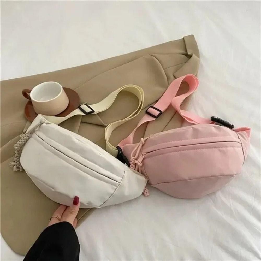 Túi đeo ngực nữ CAST, Túi thắt lưng vải dung tích lớn, Túi đeo chéo nửa mặt trăng chống nước đa chức năng Du lịch