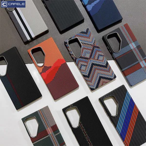 Ốp điện thoại mờ sợi Carbon MagFit cho Samsung S26/S25/S24/S23, chống sốc