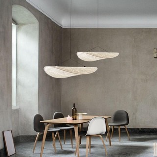 AIMI Nhật Bản Lụa Đèn Chùm Wabi-sabi Phong Cách Phòng Khách Phòng Ngủ Đèn Retro Ăn Treo Thanh Cafe Đèn Trang Trí