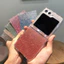 Ốp điện thoại lấp lánh trong suốt sang trọng Samsung Galaxy Z Flip 6 Z Flip 5 Z Flip 4 Z Flip 3 Vỏ bảo vệ mặt sau cứng chống sốc trong suốt