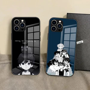 Ốp Điện Thoại BK-1 Anime Omori Cho iPhone 17,15 Pro Max14 Pro 12 11 13 Mini X XR XS 8 7 Plus SE Ốp Lưng Kính Cường Lực 0728