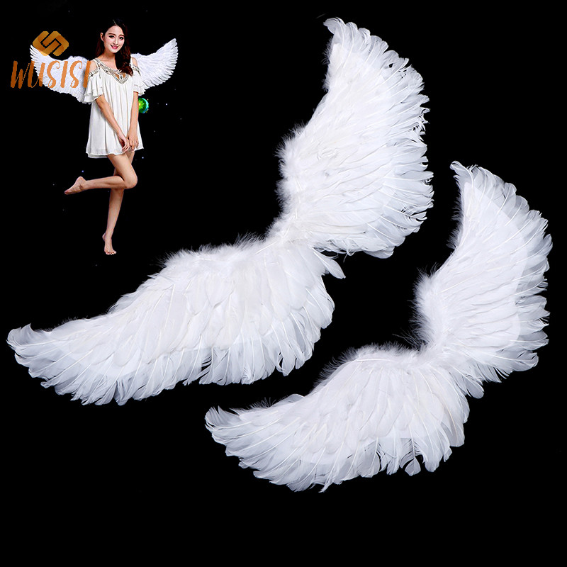 [WUSISI] Hình Nuốt Thiên Thần Trắng Có Dây Đeo Đàn Hồi Cho Trẻ Em Trang Trí Tiệc MỚI
