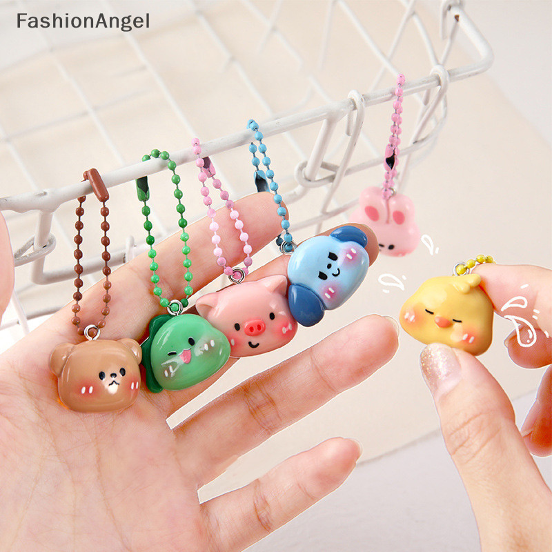 FashionAngel Hoạt Hình Dễ Thương Động Vật Móc Khóa Pendent Dành Cho Nữ Sáng Tạo Thời Trang Cặp Đôi Móc Khóa Túi Pendent Trang Trí Đồ Chơi Quà Tặng TH