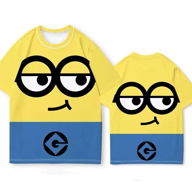 Áo thun Minion Despicable Me 4 dành cho trẻ em, tay ngắn, thoáng mát suốt mùa hè