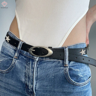 [PCWKKef] Y2K Thắt Lưng Da Nữ Retro Ngôi Sao Mặt Trăng Trang Trí Pin Khóa Thắt Lưng Cho Đầm Quần Jean Trang Trí Dây Thắt Lưng Phụ Kiện Mới