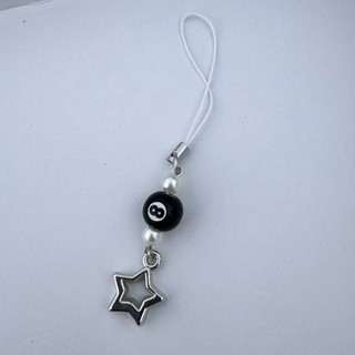 Nice Modern Black 8 Cutout Star Phone Charm Trang trí túi đa năng để mặc hàng ngày