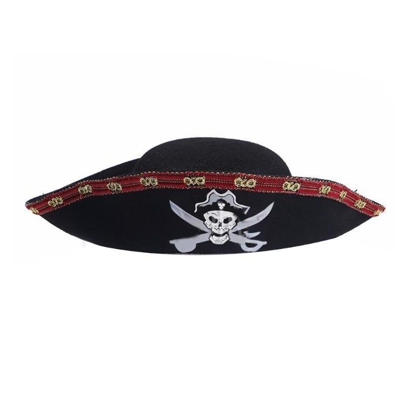 Mặt Trăng Đầu Lâu Tricorne Nón Cosplay Mũ Cướp Biển Biểu Diễn Sân Khấu Nón Đạo Cụ Dự Tiệc
