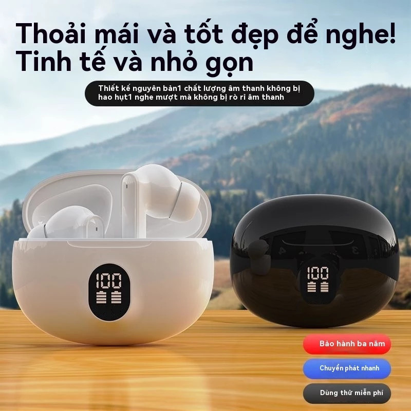 Tai nghe nhét tai Bluetooth V5.3 không dây thứ 4 Senbenbao inpod có màn hình LED và tuổi thọ pin dài Chất lượng âm thanh HiFi