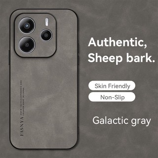 Redmi Note 14 4G 5g Vỏ chống rơi và chống sốc làm bằng da cừu chất lượng cao và vỏ cứng thân thiện với da