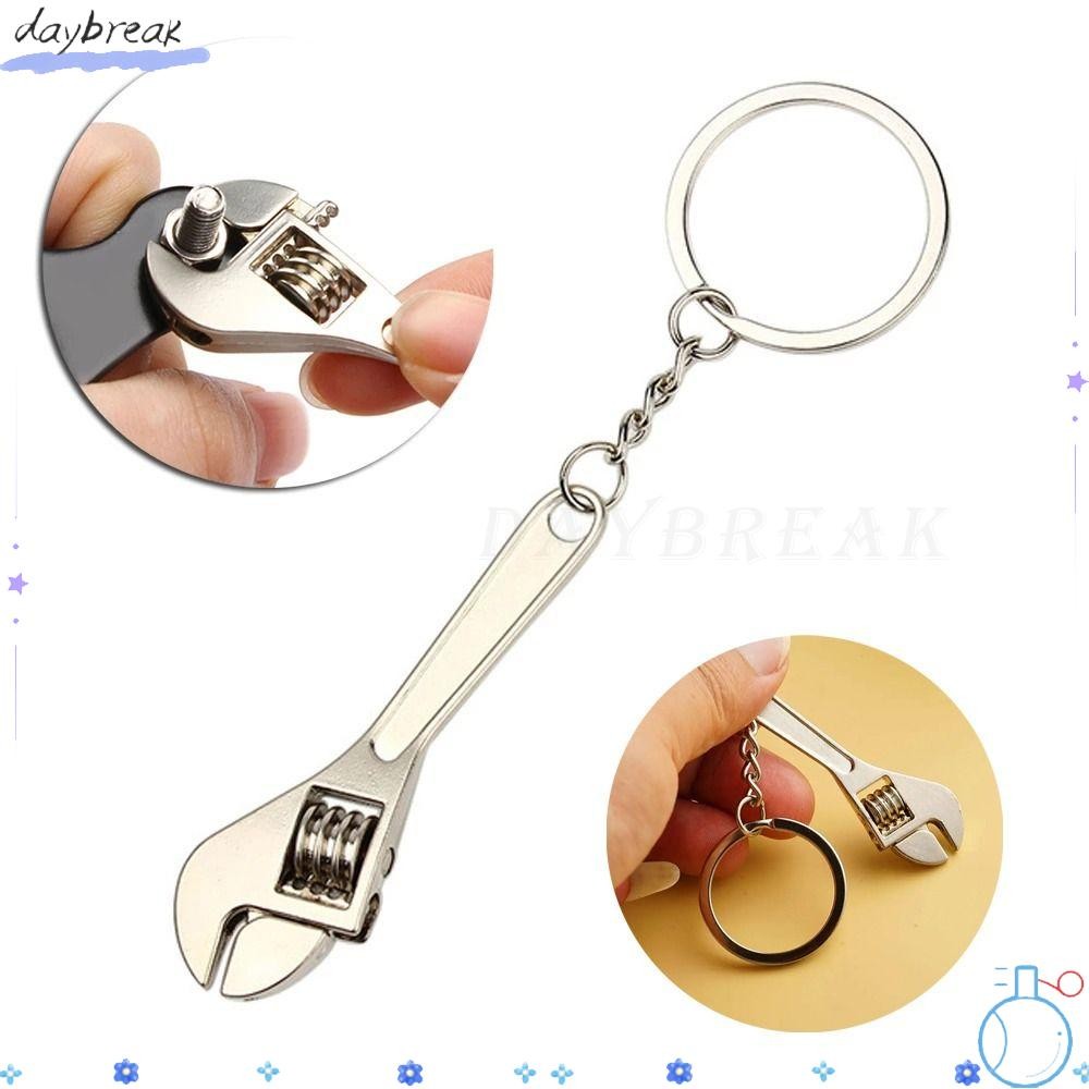 DAYBREAK 1 Cái Móc Khóa Cờ Lê Mini, Dụng Cụ Cầm Tay Kim Loại Hàm Cờ Lê Móc Chìa Khóa, Dụng Cụ Chuyển Đổi Mở Đặc Biệt Cho Xe Đạp Xe Máy Sửa Chữa Ô Tô