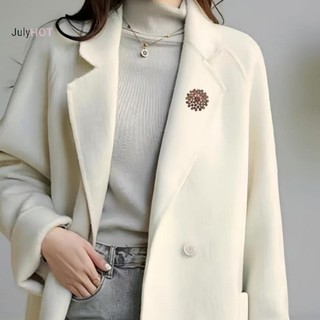 Julyhot Vintage Màu Kim Cương Giả Bồ Công Anh Thổ Cẩm Dành Cho Nữ Quần Áo Áo Áo Trang Sức Phụ Kiện Massivedeals