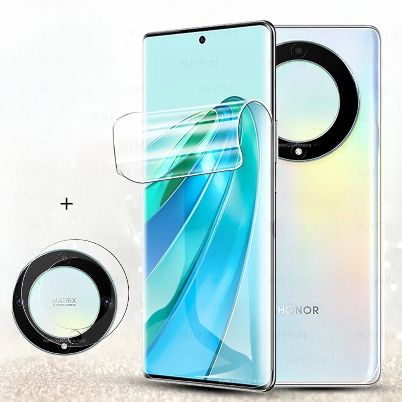 Dành Cho Honor X9c X9b X9a X9 X8b X8a X8 X7C X7b X7a X7 X6b X6 X6S X5b X5 Smart Plus 5G 4G Phim Hydrogel Chống trầy xước Hydrogel Mặt Trước + Phim Máy Ảnh Điện Thoại Phim Bảo Vệ Màn Hình HD