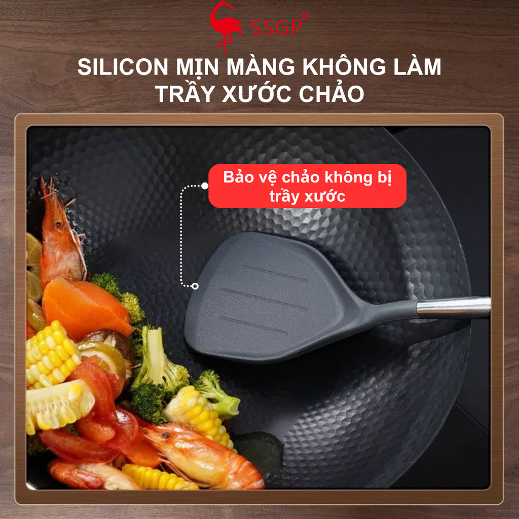 Sạn Xẻng silicon Frankfurt của SSGP, sạn silicon chịu nhiệt , sạn silicon nấu ăn sạn nhựa vá silicon