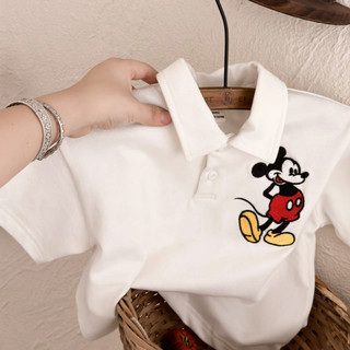Áo thun ngắn tay sọc cổ polo cho bé trai và bé gái, cotton, mùa hè, cổ gập dễ thương cho trẻ em vừa và lớn