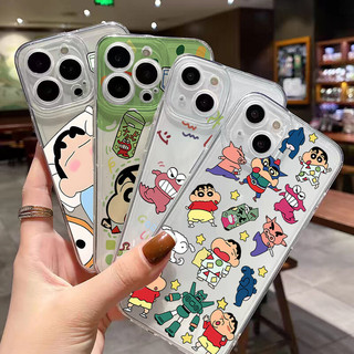 Ốp Lưng Crayon Shin-chan Dễ Thương Cho Samsung Galaxy A7 2018 A06 Note 10 Lite A81 10 Plus 20 Ultra J6 Plus J2 J7 Prime G530 M23 A72 A73 5G Vỏ Bảo Vệ Camera Silicon Hoạt Hình