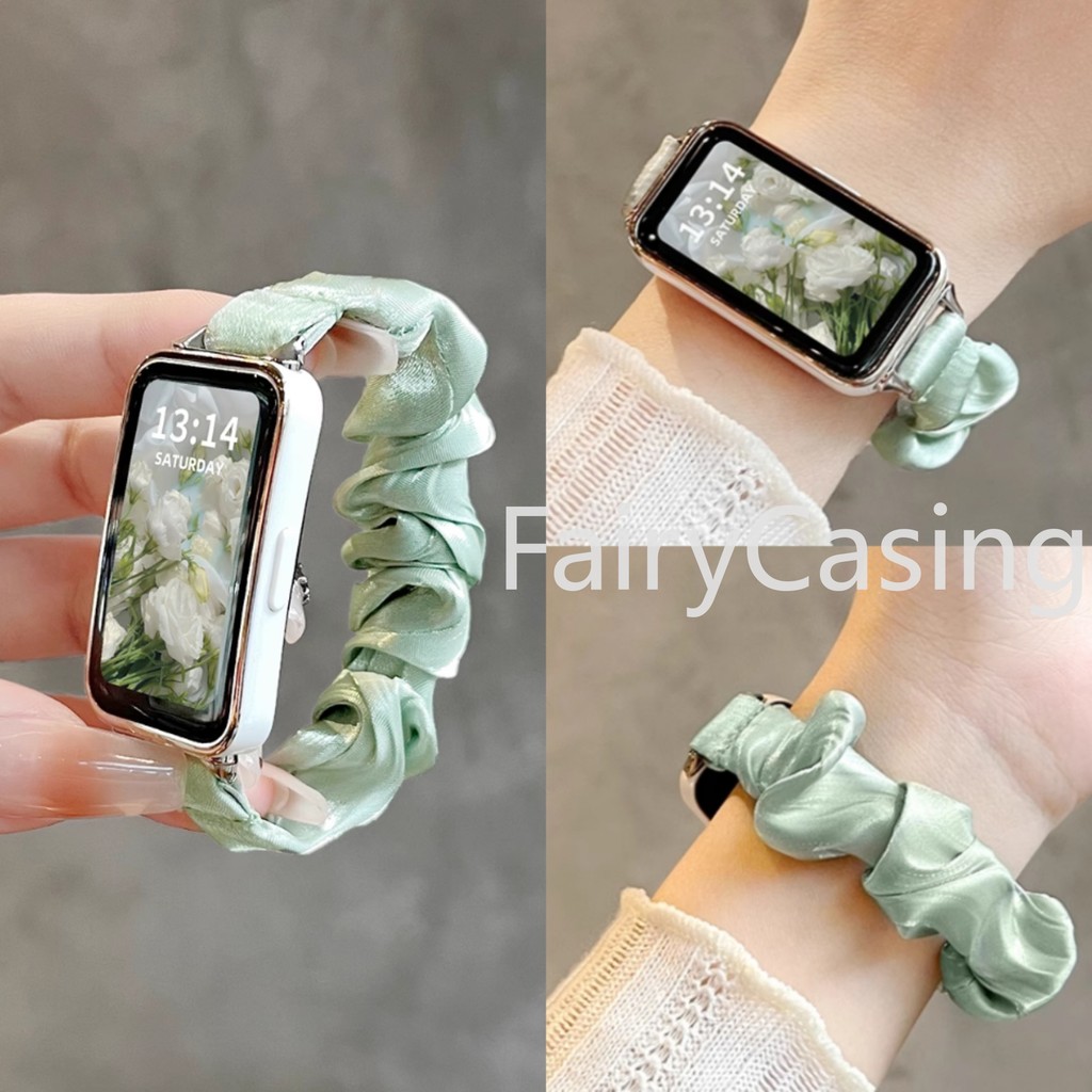Dây đeo thay thế bằng vải voan đàn hồi mềm mại cho Huawei Band 11 pro 10 8 9 cho Honor 9 7Nylon
