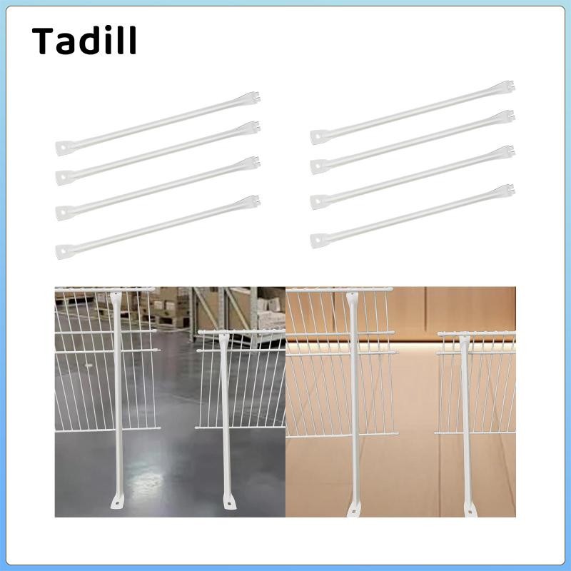 4x Giá đỡ hỗ trợ cho phụ kiện giá đỡ dây Tủ quần áo Giá đỡ phần cứng để lắp đặt Cung cấp hỗ trợ cho kệ