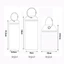 Giá đỡ thẻ hành lý hành trình GAVESTO, Giá đỡ nhãn vali PVC chống thấm nước, Dây thép thiết yếu Vòng cáp có khóa kéo Túi đựng thẻ vé tàu cho du lịch du lịch du lịch
