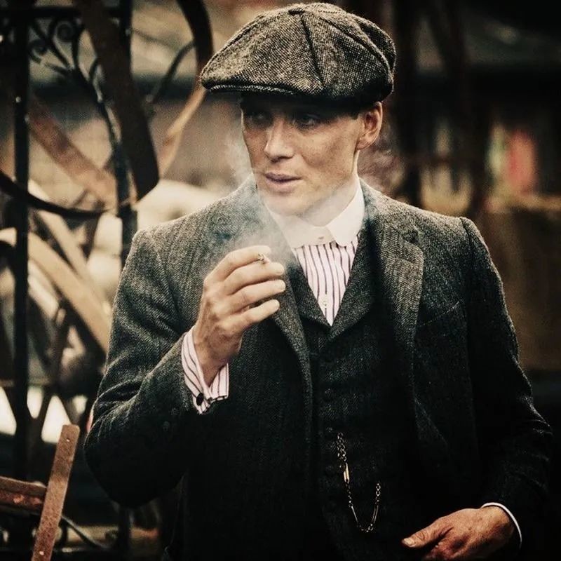 Bạn Tommy Shelby Beret Mũ hình bát giác Mũ phong cách cổ điển Anh Quốc Vải thoải mái Tay nghề tinh tế