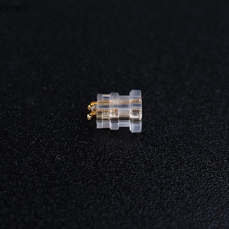 Qiuwu 2 chiếc 0,78 pin đôi 1964 ổ cắm nữ tự làm tùy chỉnh cáp tai nghe cao cấp phụ kiện pin cắm.