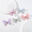 BORAGETE 50 Miếng Dán Bướm Vải Organza, Miếng Dán Thêu Bướm Voan, Handmade Hai Lớp Mô Phỏng Lưới Bướm Miếng Dán Phụ Kiện Tóc Cô Dâu