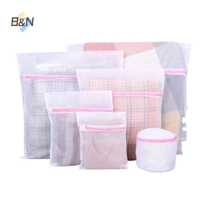 Bộ túi giặt vuông B & N Túi giặt áo ngực Túi giặt đồ lót lưới Túi đựng quần áo.